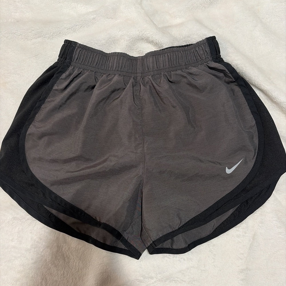 Nike Women’s Gray Athletic Running Shorts with Black Trim